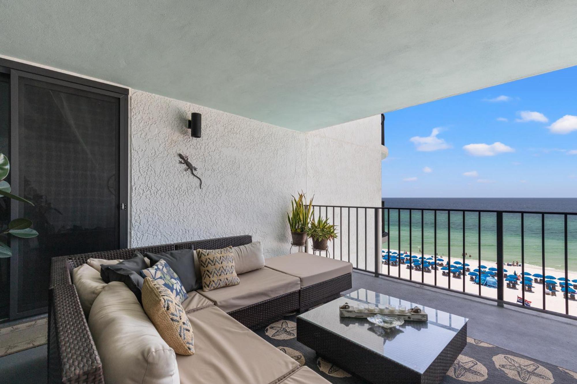 Stunning 2/2 Designer Condo W Coastal Appeal Right On The Gulf! Panama City Beach Zewnętrze zdjęcie